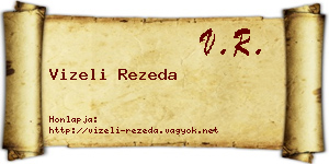 Vizeli Rezeda névjegykártya